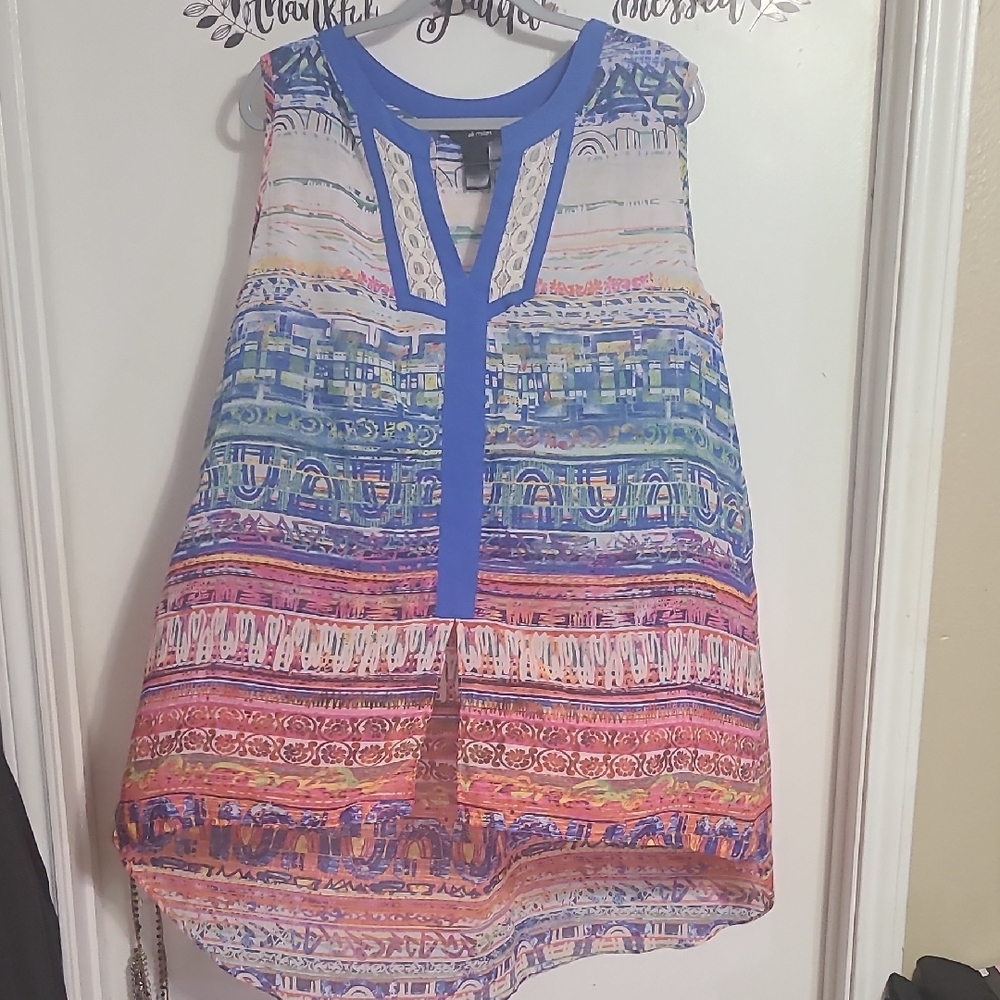 Colorful Sleeveless Top